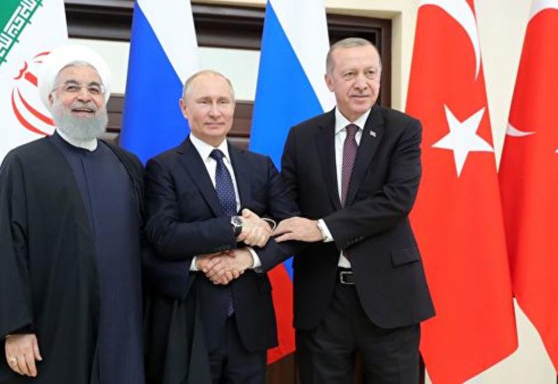 Трехсторонняя встреча в Сочи. Что обсудили Путин, Роухани и Эрдоган