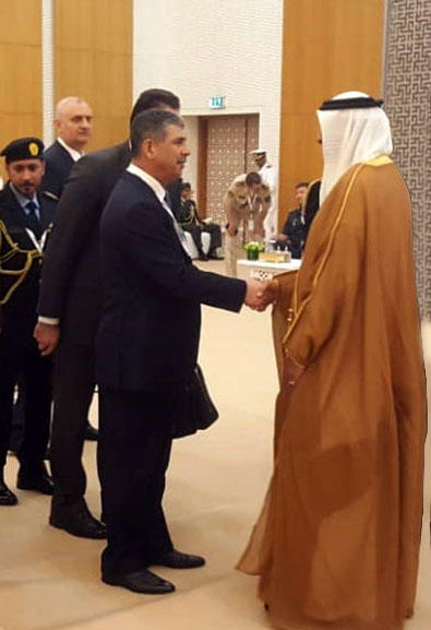 Закир Гасанов на переговорах с министром ОАЭ