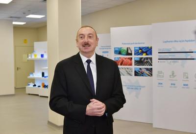 Президент Ильхам Алиев: Наша основная цель – увеличить ненефтяной экспорт, открыть новые рабочие места и добиться создания в Азербайджане предприятий с современными технологиями
