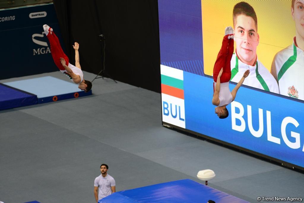 Лучшие моменты Кубка мира по прыжкам на батуте и тамблингу в Баку