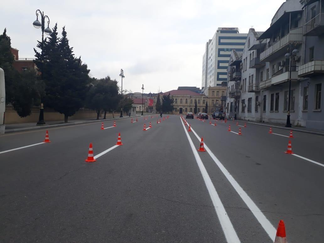 В центре Баку ограничили автодвижение