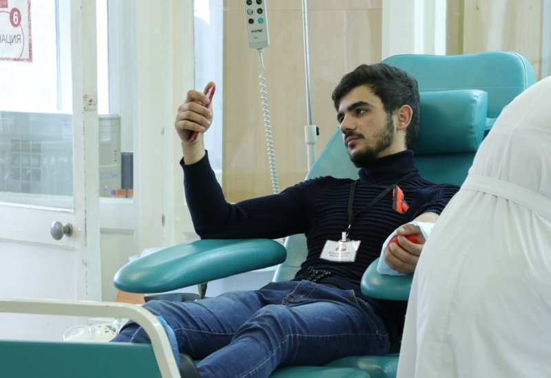 Азербайджанская молодёжь в России провела акцию по сдаче крови