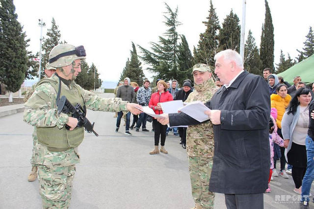 Военнослужащие-азербайджанцы удостоены сертификатов в ВС Грузии