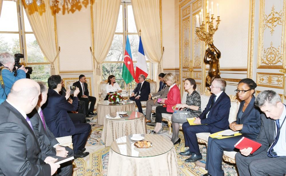 Первый вице-президент Мехрибан Алиева встретилась в Париже с председателем Национальной ассамблеи Франции