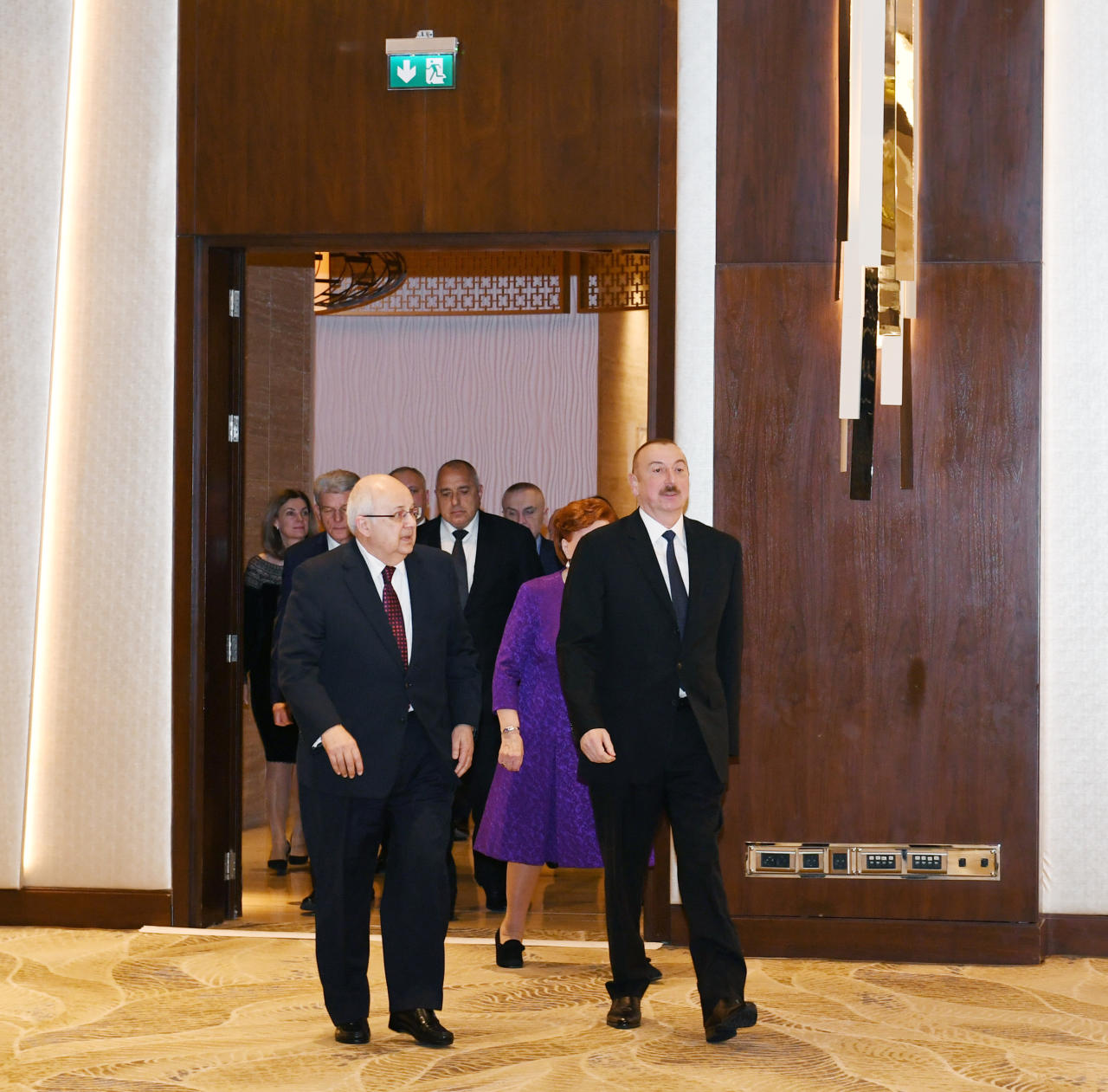 Присутствовал на приеме. Седьмой глобальный Бакинский форум.