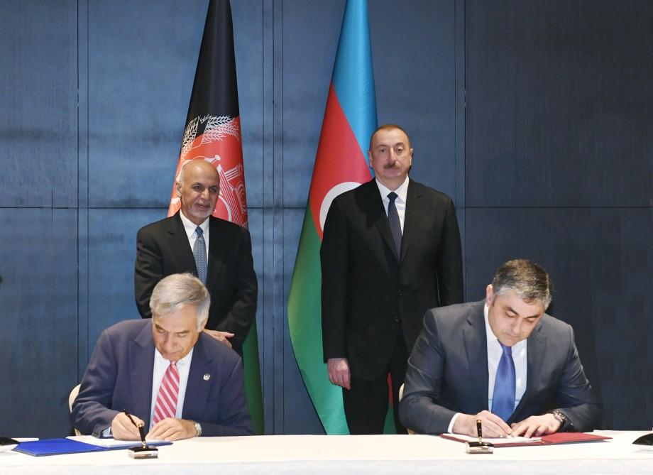 Президент Ильхам Алиев встретился с главами Афганистана и Албании