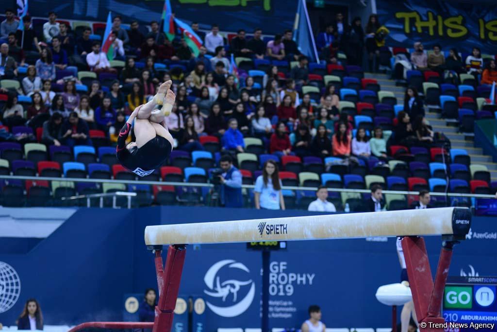 В Национальной арене гимнастики продолжаются соревнования Кубка мира FIG по спортивной гимнастике