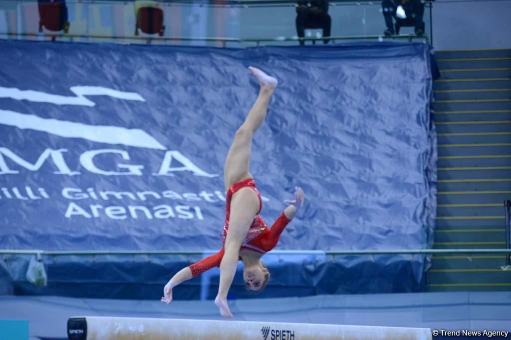 В Национальной арене гимнастики продолжаются соревнования Кубка мира FIG по спортивной гимнастике