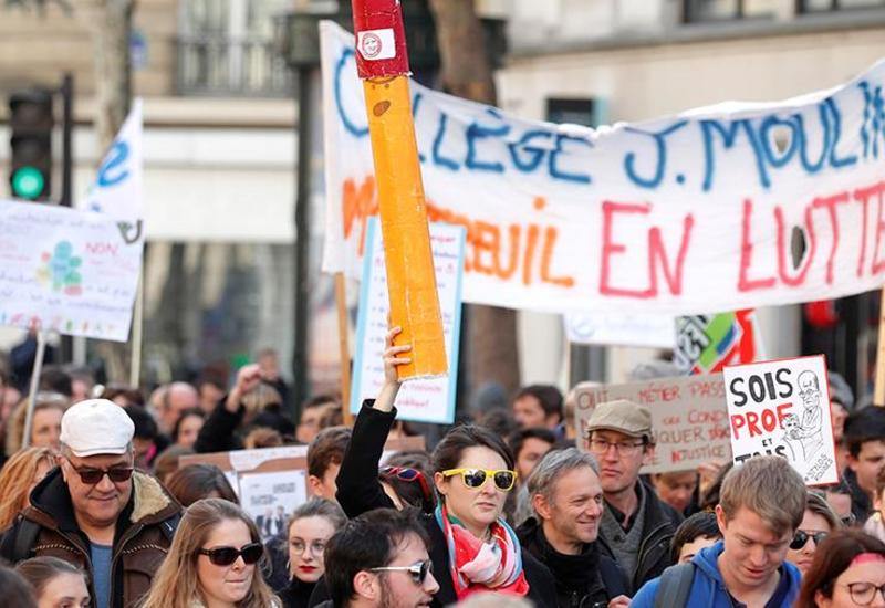 Участниками забастовки в Париже стали 50 тыс. человек