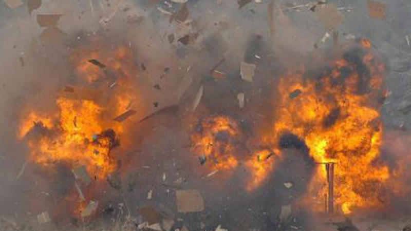 Сильный взрыв в Сумгайыте
