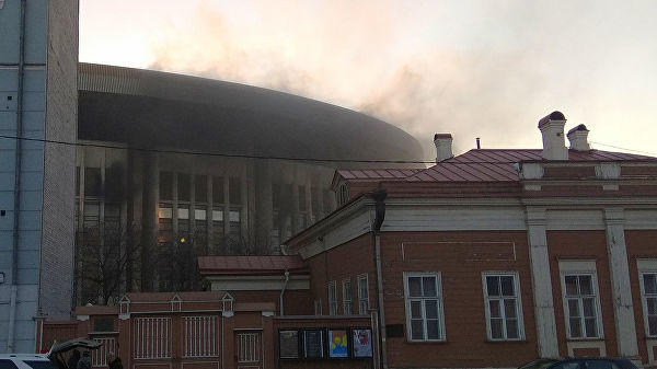 В Москве горит 
