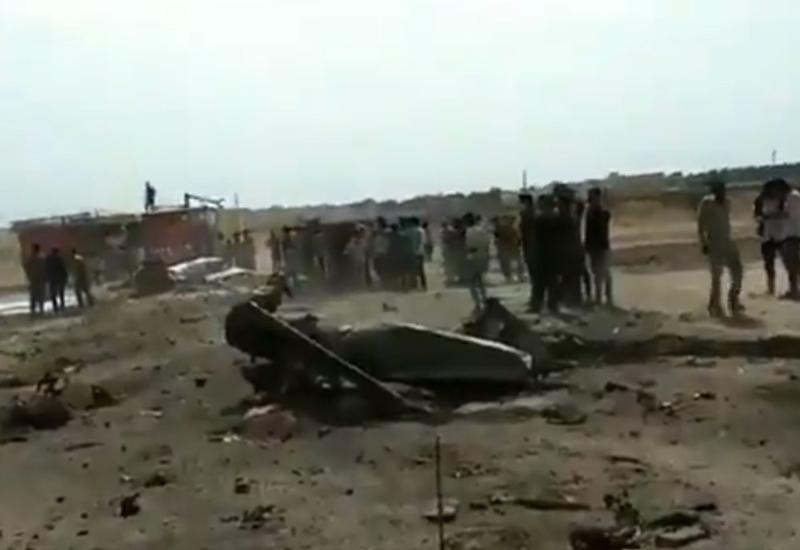 В Сети опубликовали кадры с места катастрофы индийского МиГ-27