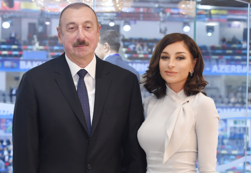 Президент Ильхам Алиев и Первая леди Мехрибан Алиева приняли участие в открытии подстанции "Губадлы"