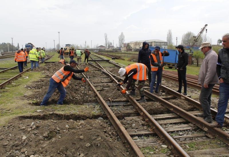 В Азербайджане ремонтируется железная дорога