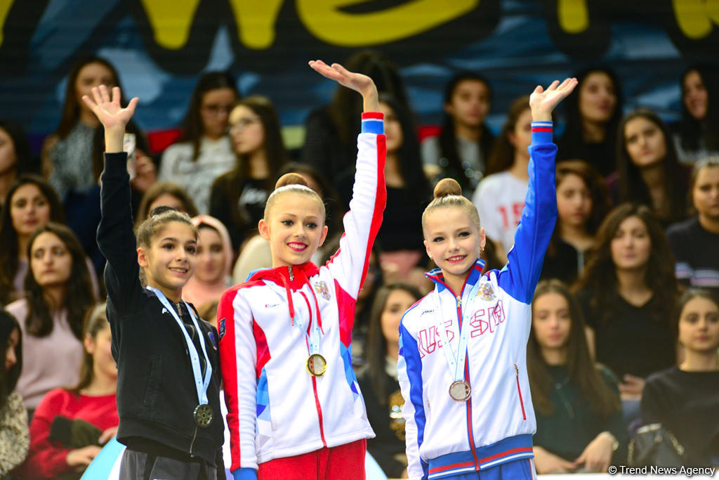 В Баку состоялась церемония награждения победителей и призеров AGF Junior Trophy в многоборье