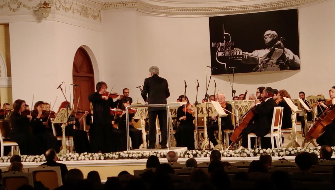 Грандиозное открытие фестиваля Ростроповича в бакинской Филармонии
