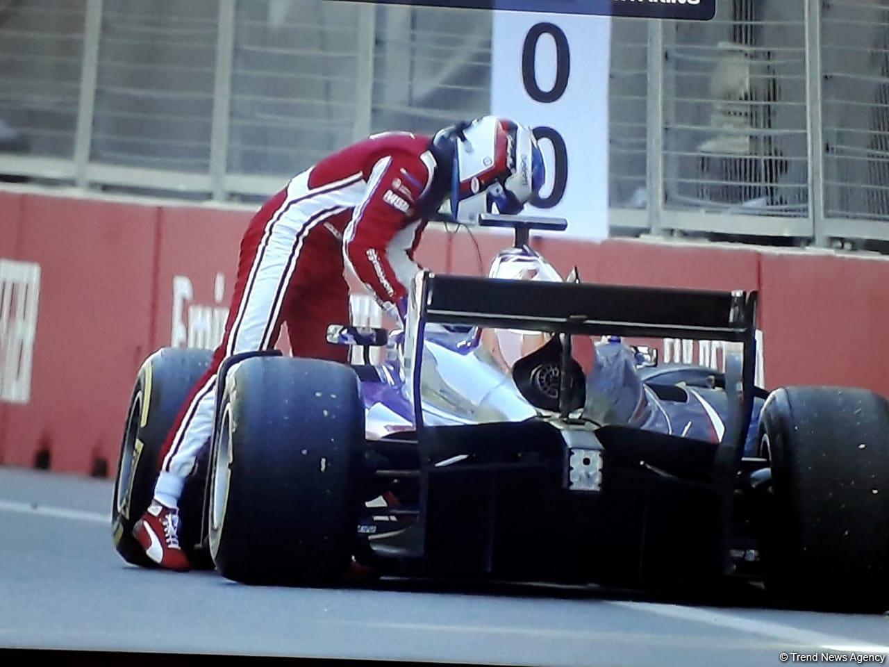 Еще одна авария на гонке F2 в Баку