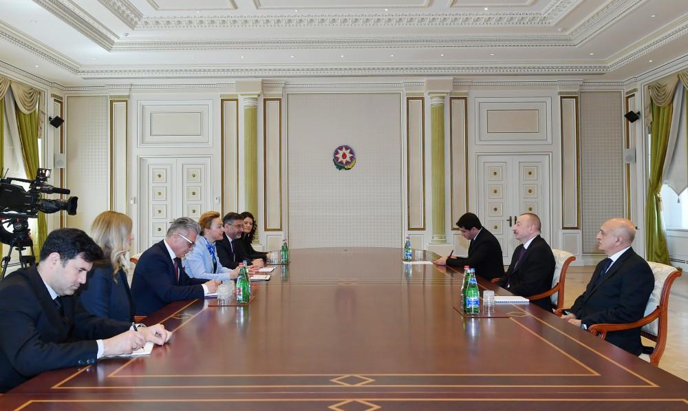 Президент Ильхам Алиев принял вице-премьера Хорватии