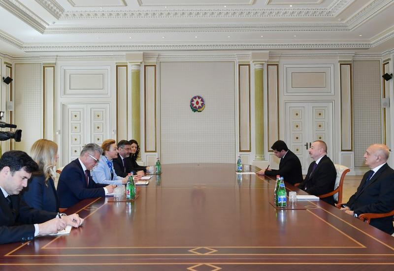 Президент Ильхам Алиев принял вице-премьера Хорватии