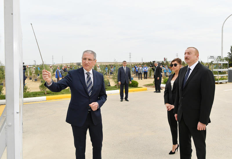 Президент Ильхам Алиев и Первая леди Мехрибан Алиева приняли участие в акции по посадке деревьев в Баку