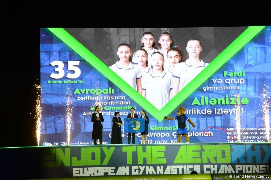 В Баку прошла церемония закрытия 35-го Чемпионата Европы по художественной гимнастике
