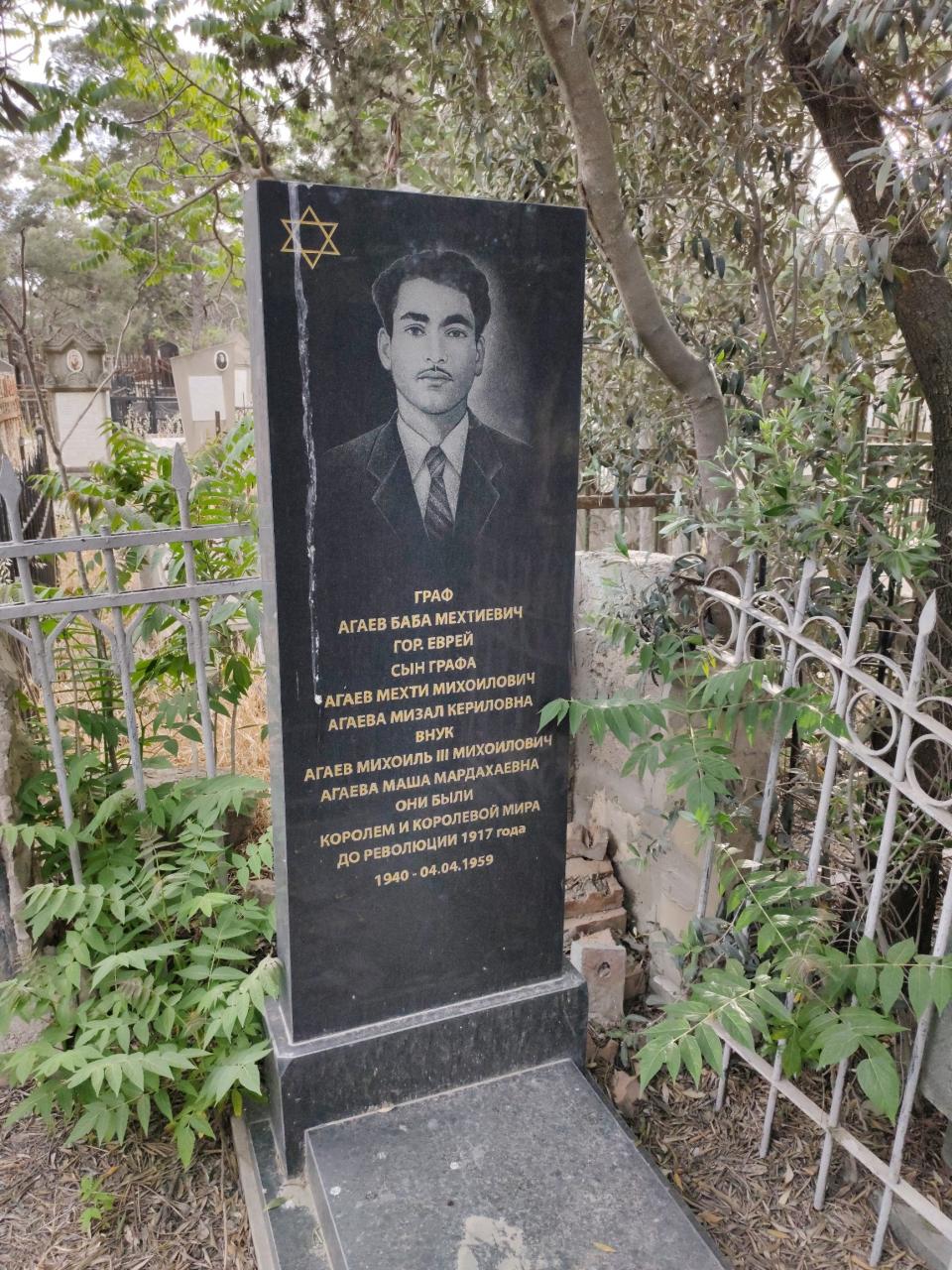 В Баку 50 лет хоронили потомков еврейского графа - героя Советского союза?