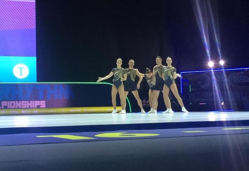 На Чемпионате Европы по аэробной гимнастике в Баку определились победители среди групп