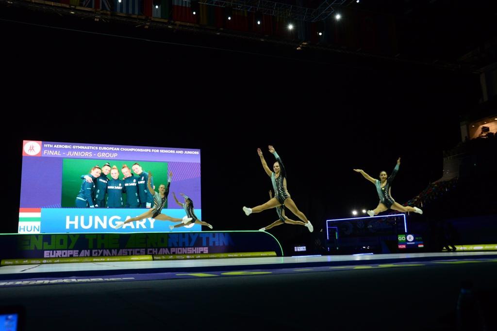 В Баку продолжаются финальные соревнования 11-го Чемпионата Европы по аэробной гимнастике