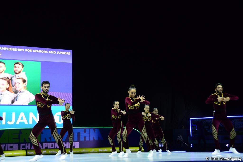 Команда Азербайджана завоевала «золото» Чемпионата Европы по аэробной гимнастике в программе аэро-данс