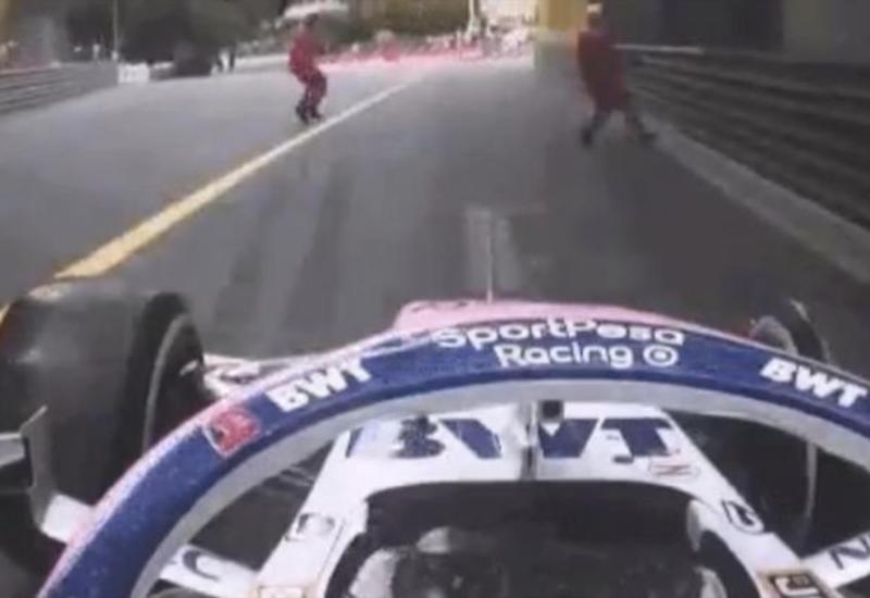 Пилот "Формулы-1" едва не сбил двух человек во время Гран-при