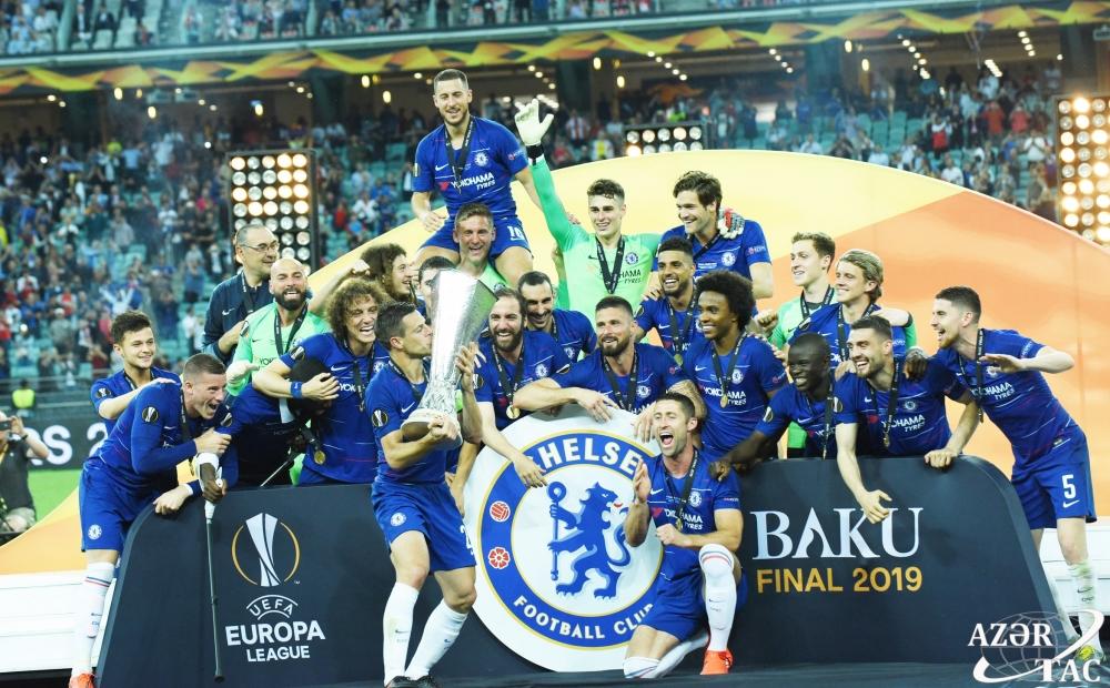 В Баку наградили победителя Лиги Европы УЕФА