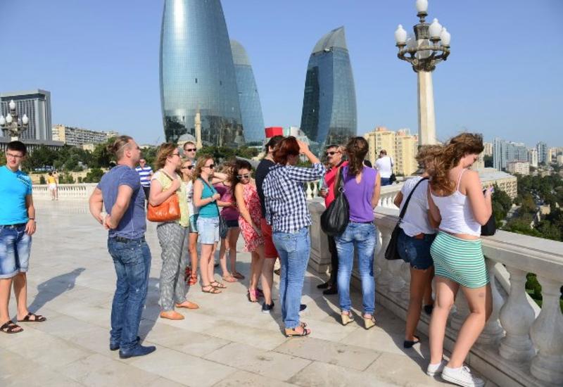 Сколько российских туристов посетили Азербайджан в 2018 году?