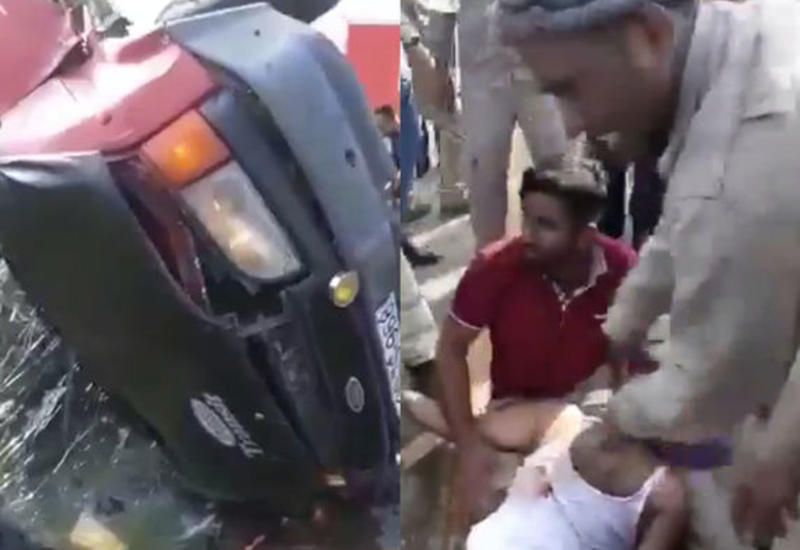 В Гарадаге микроавтобус столкнулся с внедорожником, много погибших и раненых