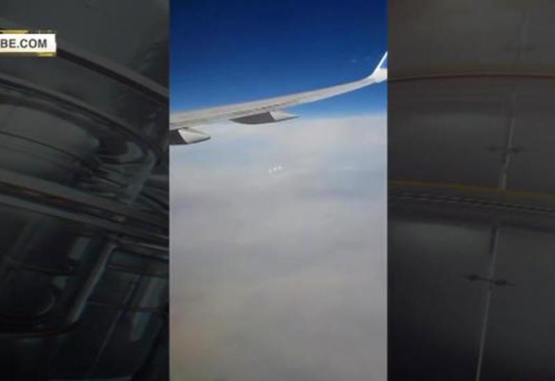 Пассажир самолета снял таинственные огни над самой секретной авиабазой США