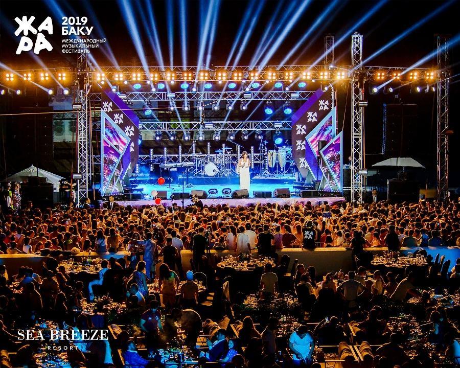 На красивейшем курорте Баку прошел  феерический концерт pre-party фестиваля "ЖАРА 2019"