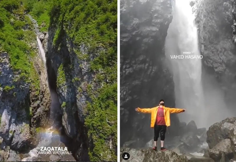 Эпичное видео водопада в Загатале взбудоражило Сеть