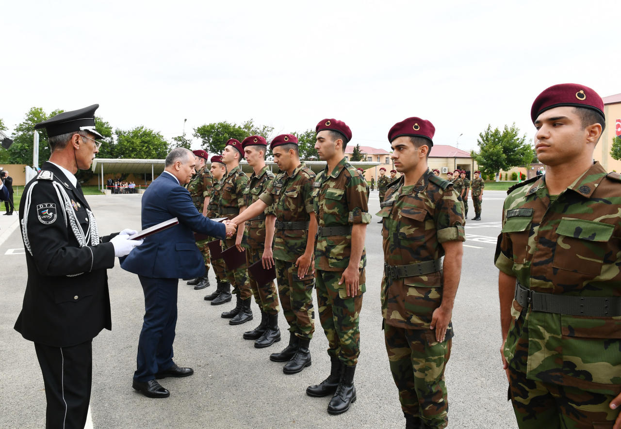 Первый вице-президент Мехрибан Алиева приняла участие в церемонии увольнения в запас военнослужащих СГБ