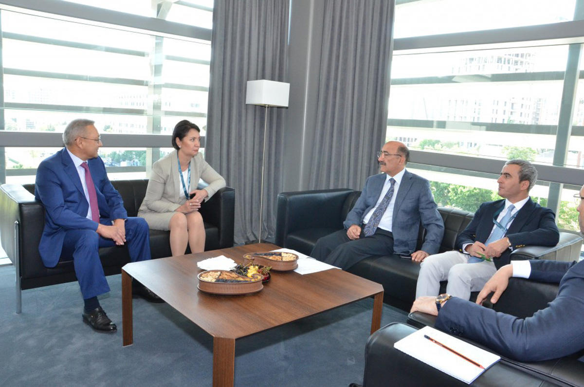 Абульфас Гараев на переговорах с вице-премьером Казахстана