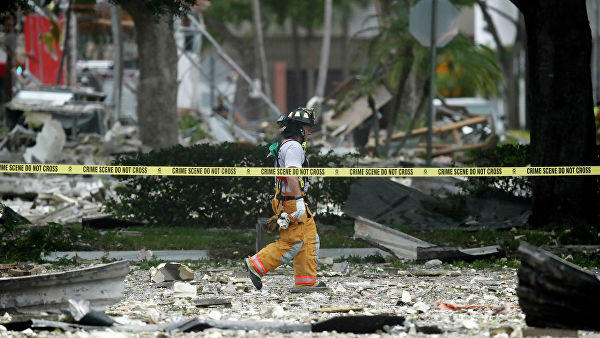 Опубликованы первые кадры с места взрыва во Флориде