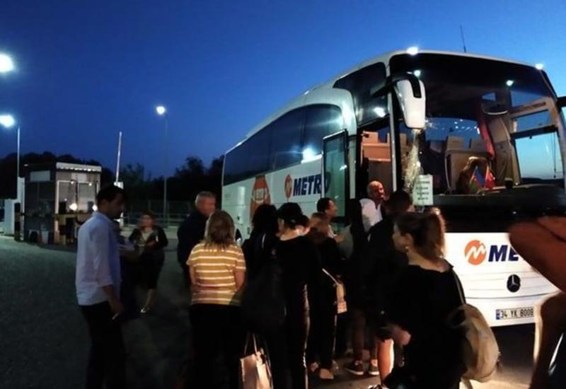Автобус маршрута Стамбул-Баку попал аварию
