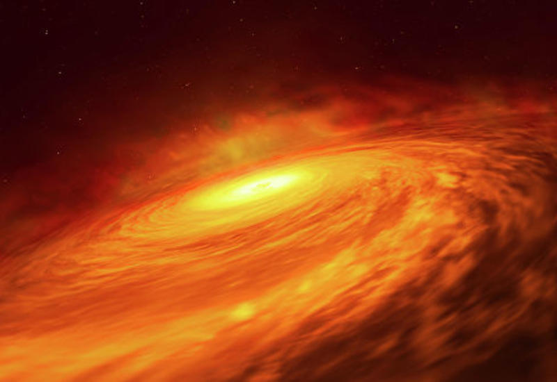 Астрономы открыли загадочный диск из пыли у "спящей" черной дыры