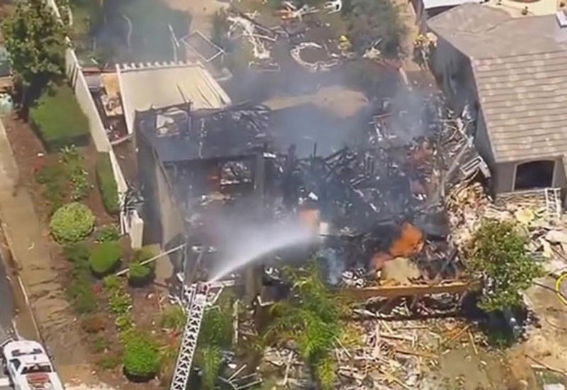 Взрыв газа в жилом доме в Калифорнии, много пострадавших