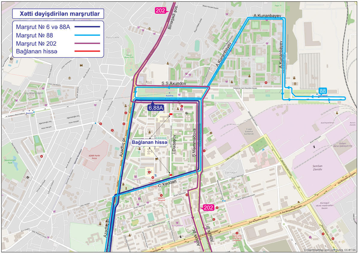 В Баку изменят маршрут движения этих автобусов