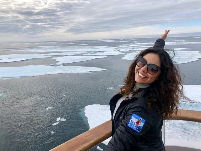 Первый азербайджанский пассажир на корабле National Geographic побывала в Арктике
