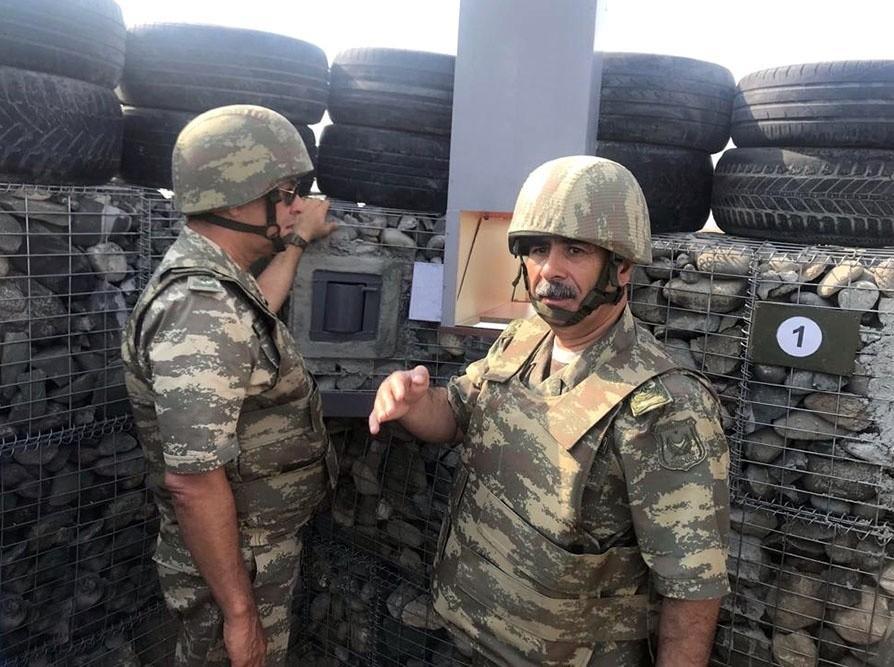 Министр обороны Азербайджана посетил передовые подразделения