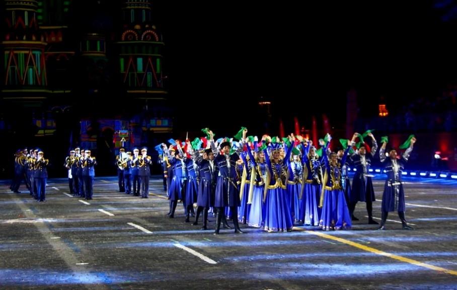 Военный оркестр Азербайджана принял участие в международном военно-музыкальном фестивале «Спасская башня»
