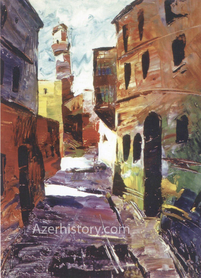 Уникальные изображения Ичеришехер: работы азербайджанского художника
