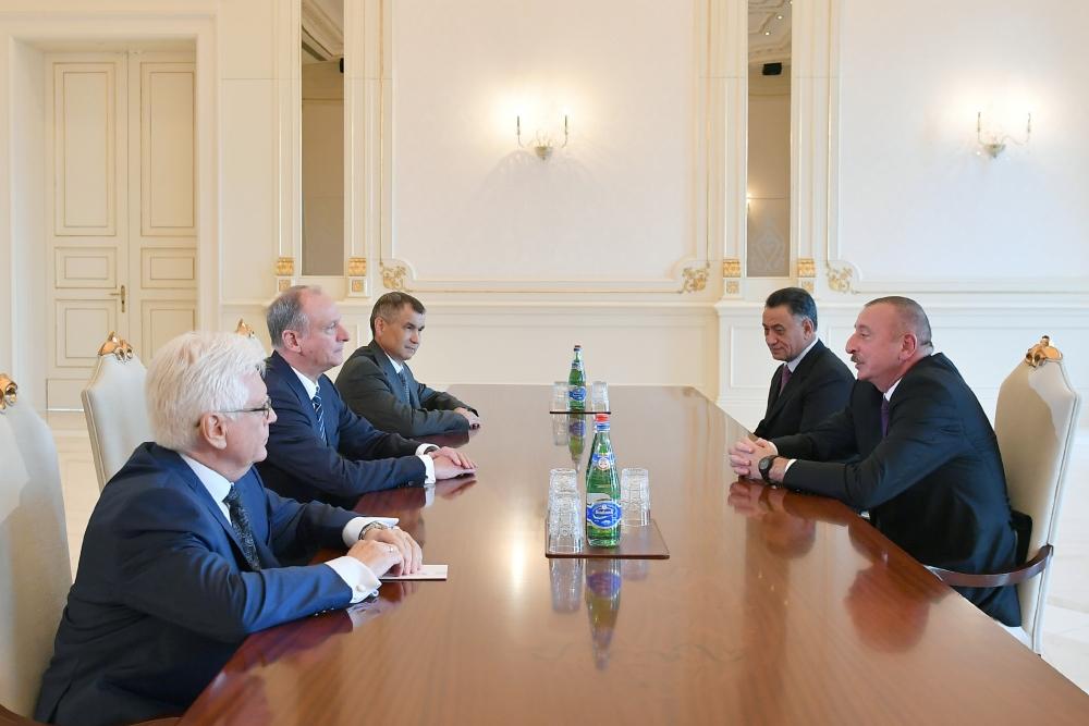 Президент Ильхам Алиев принял секретаря Совета безопасности России
