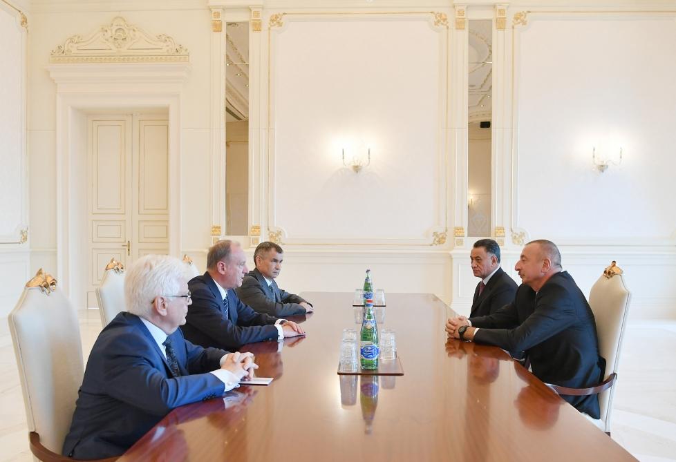 Президент Ильхам Алиев принял секретаря Совета безопасности России