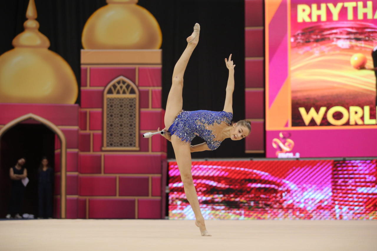 В преддверии Чемпионата мира по художественной гимнастике в Баку прошли контрольно-тренировочные сборы гимнасток